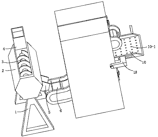 Agricultural grain drying device