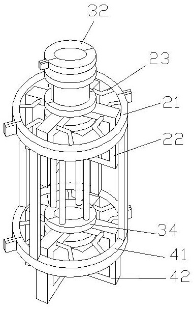 A positioning mold for pre-embedded steel bars