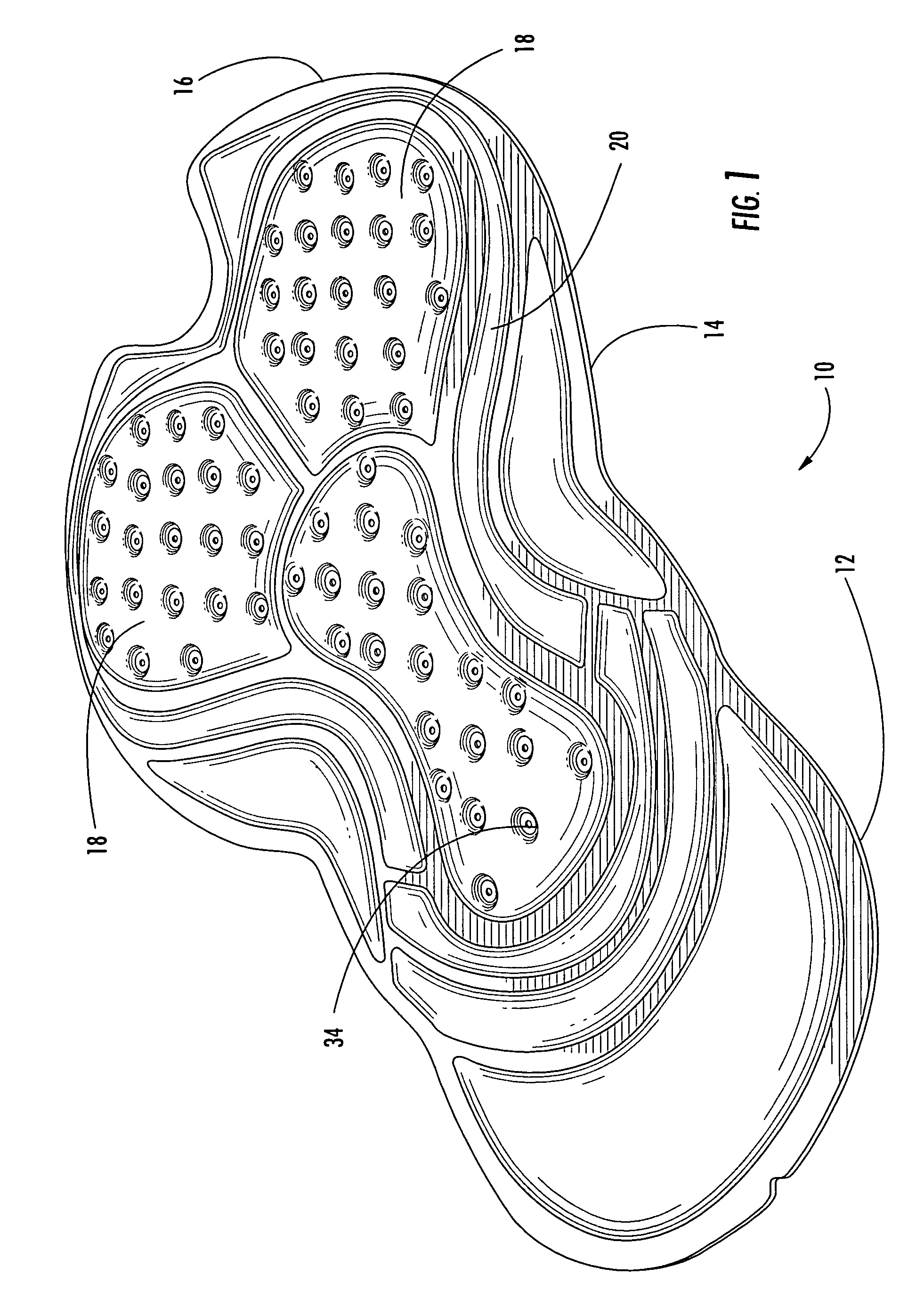 Seat pad for cyclist garment and method of manufacture