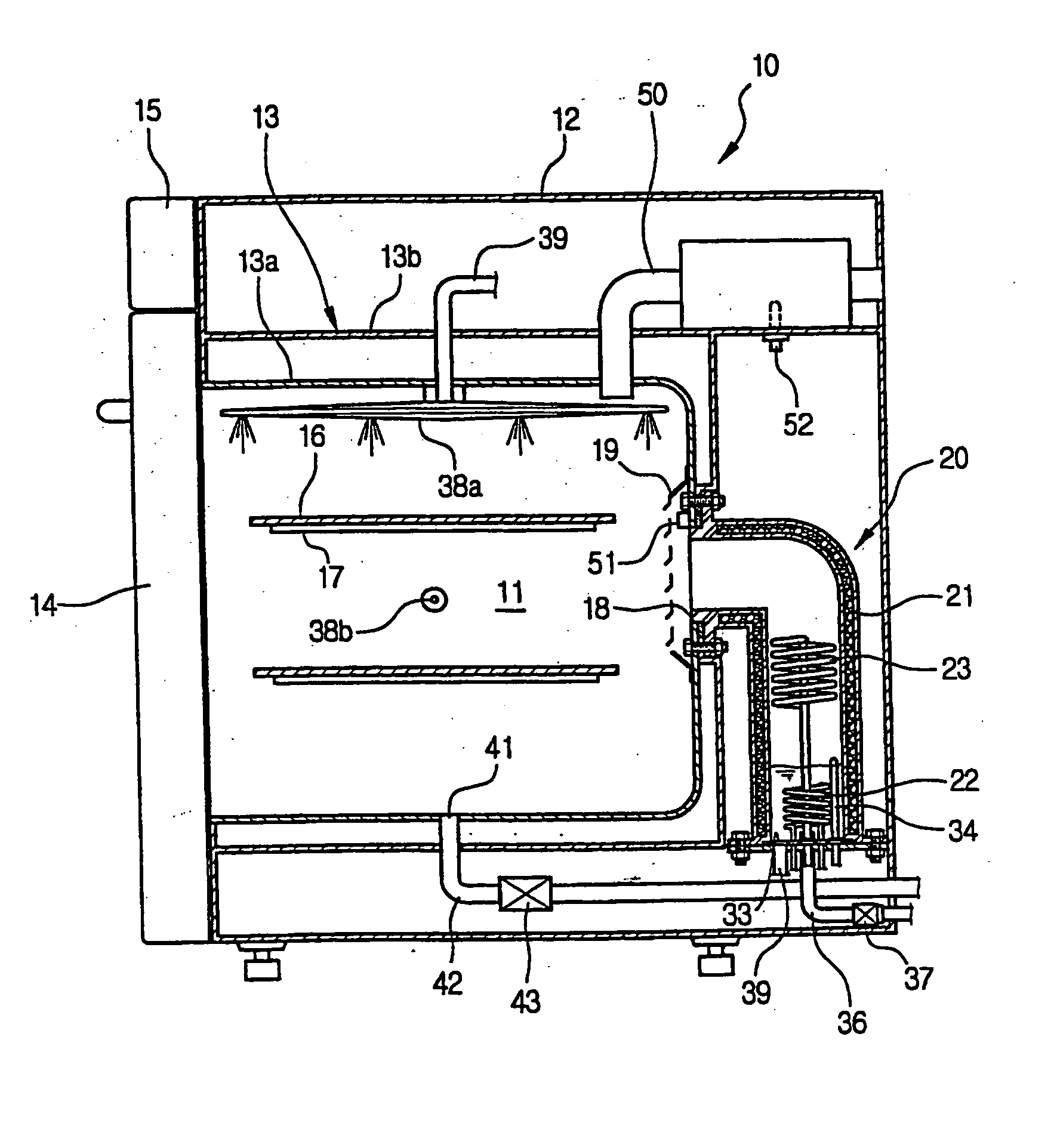 Overheated steam oven and method of controlling the same