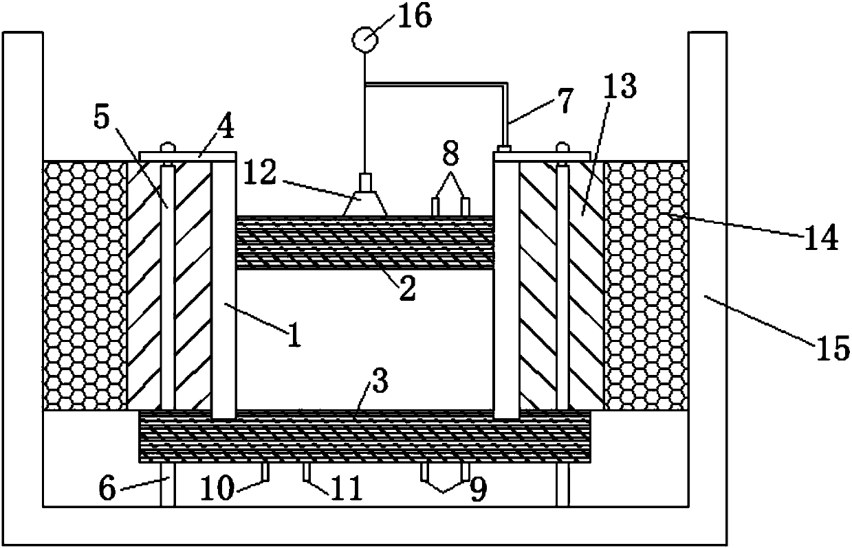 Comprehensive soil frost heaving test device and method