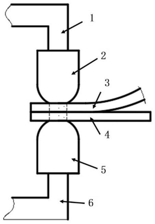 Method for inhibiting generation of internal defects of aluminum alloy resistance spot welding nugget