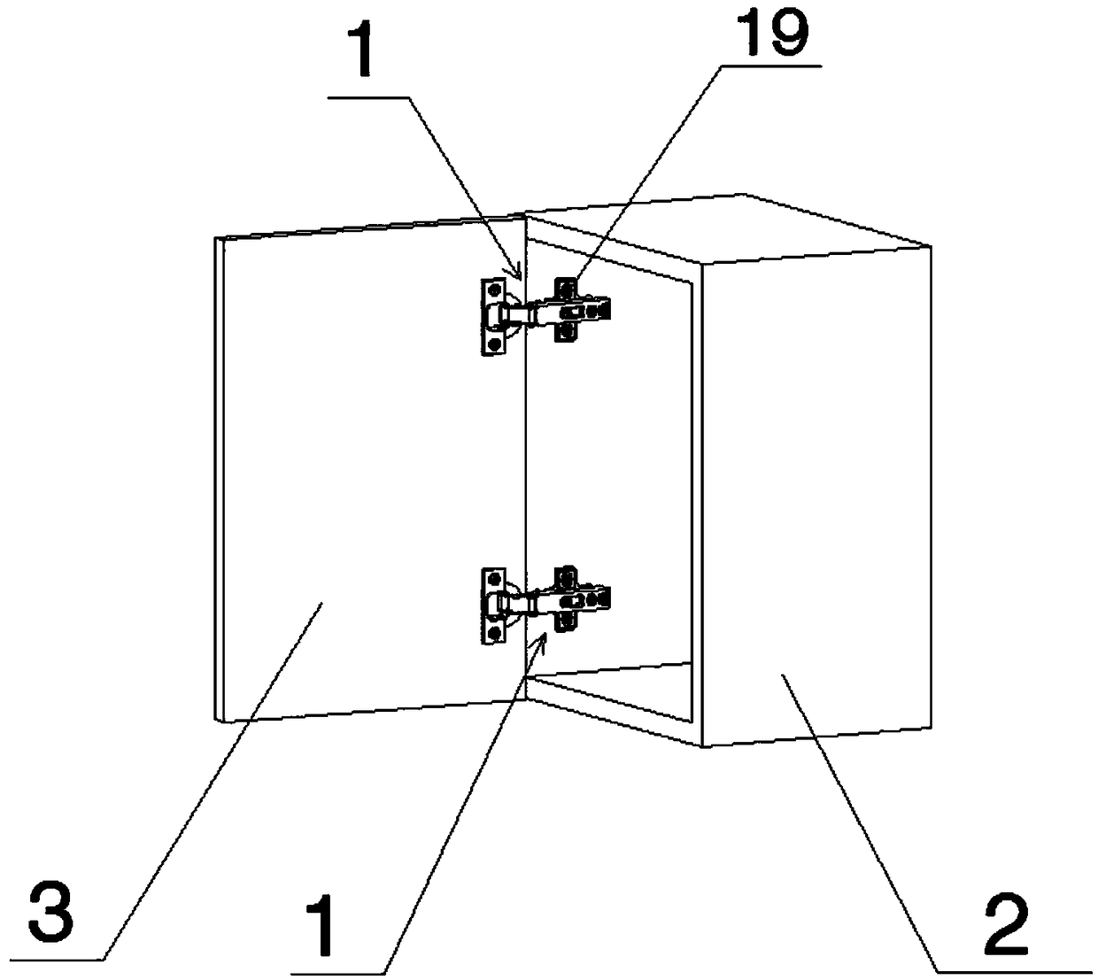 Damping hinge for furniture