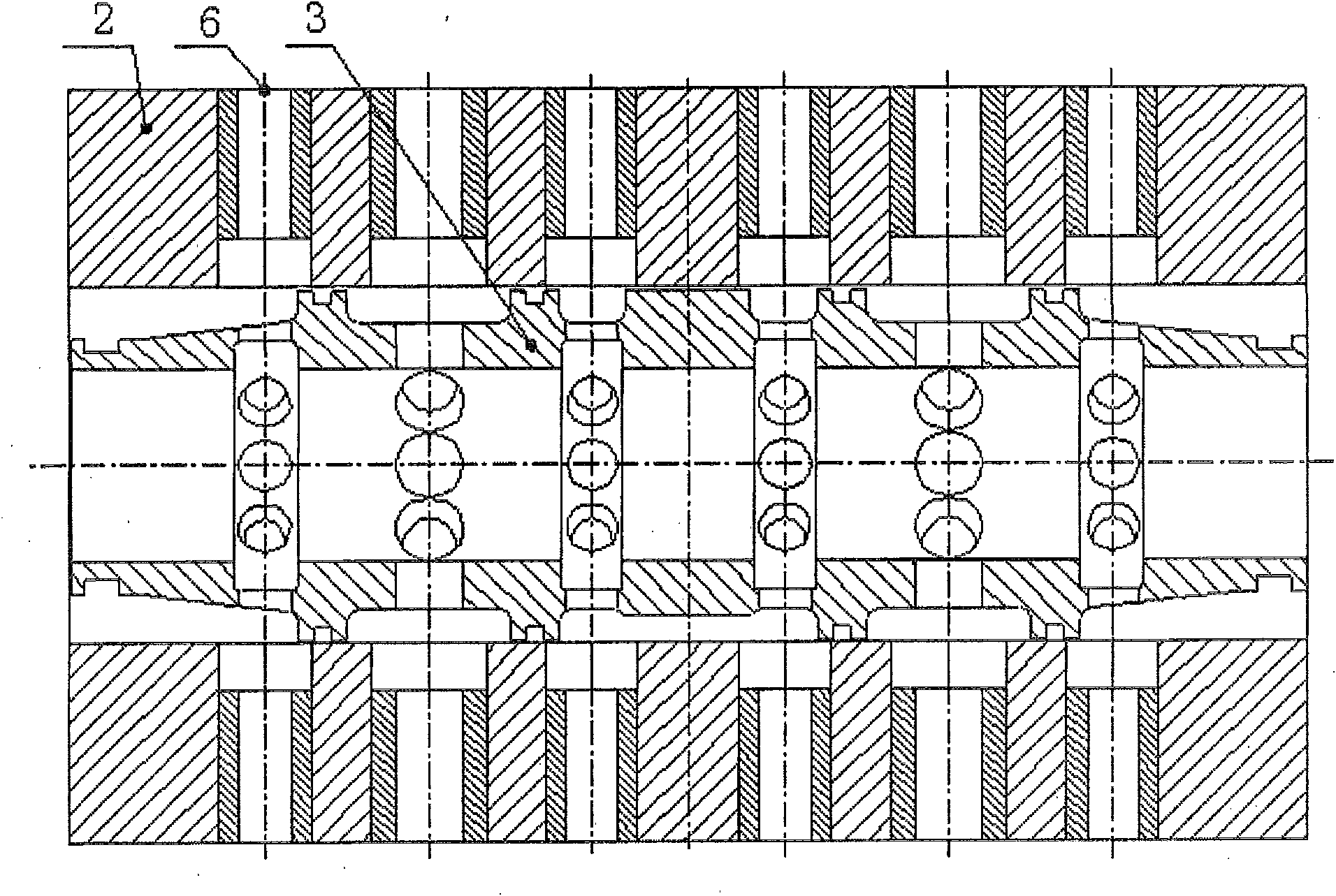 Clamp for machining through hole on valve housing of electro-hydraulic servo valve