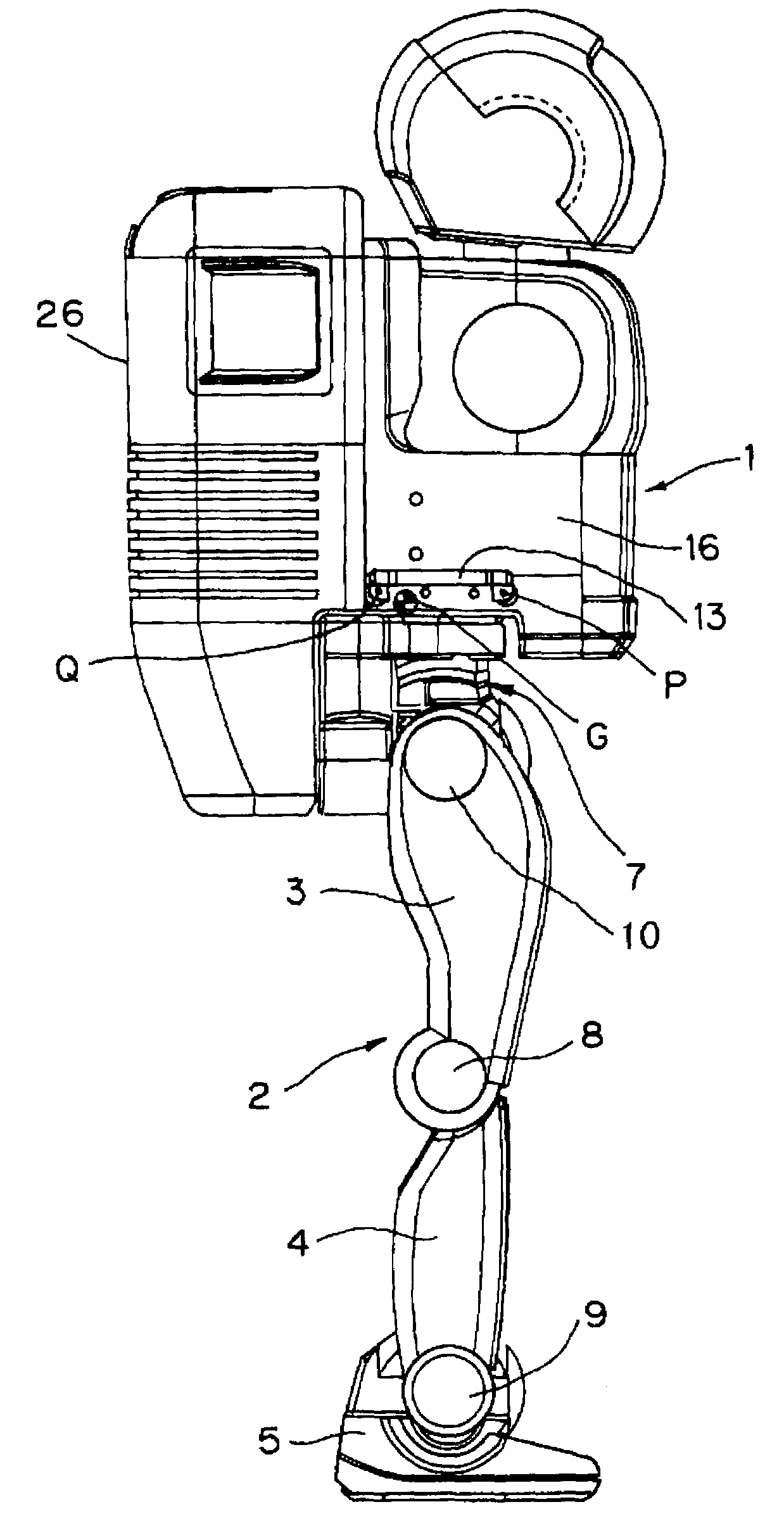 Biped locomotion robot