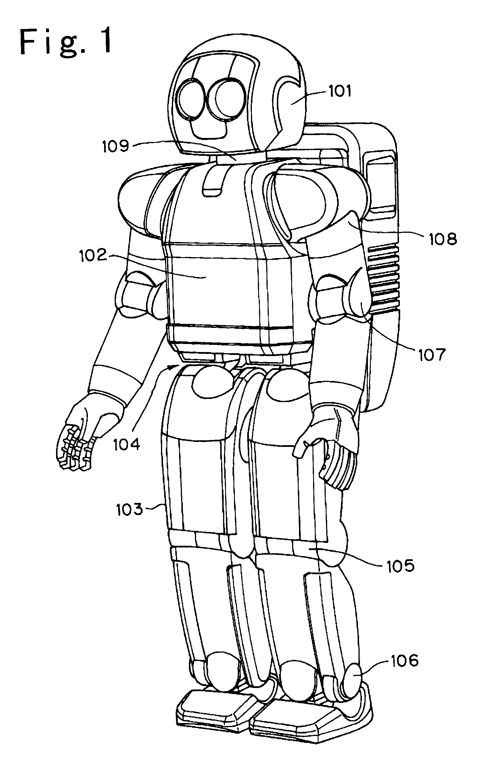 Biped locomotion robot