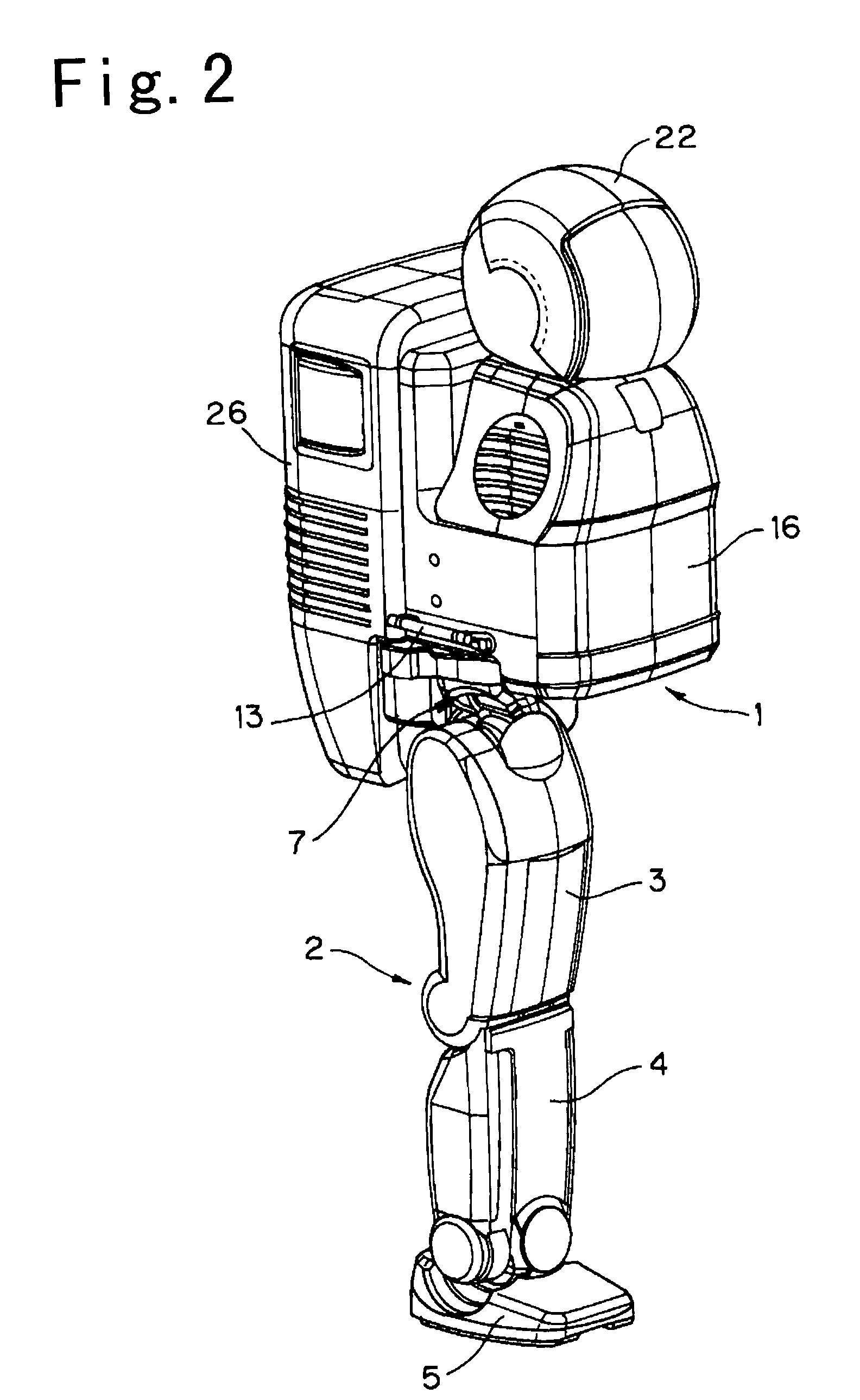 Biped locomotion robot