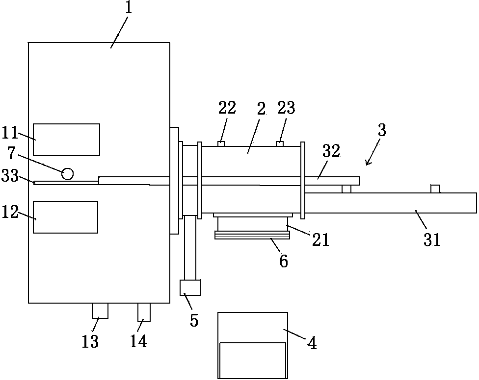 Product taking-out device and method of vacuum die casting machine and vacuum die casting machine