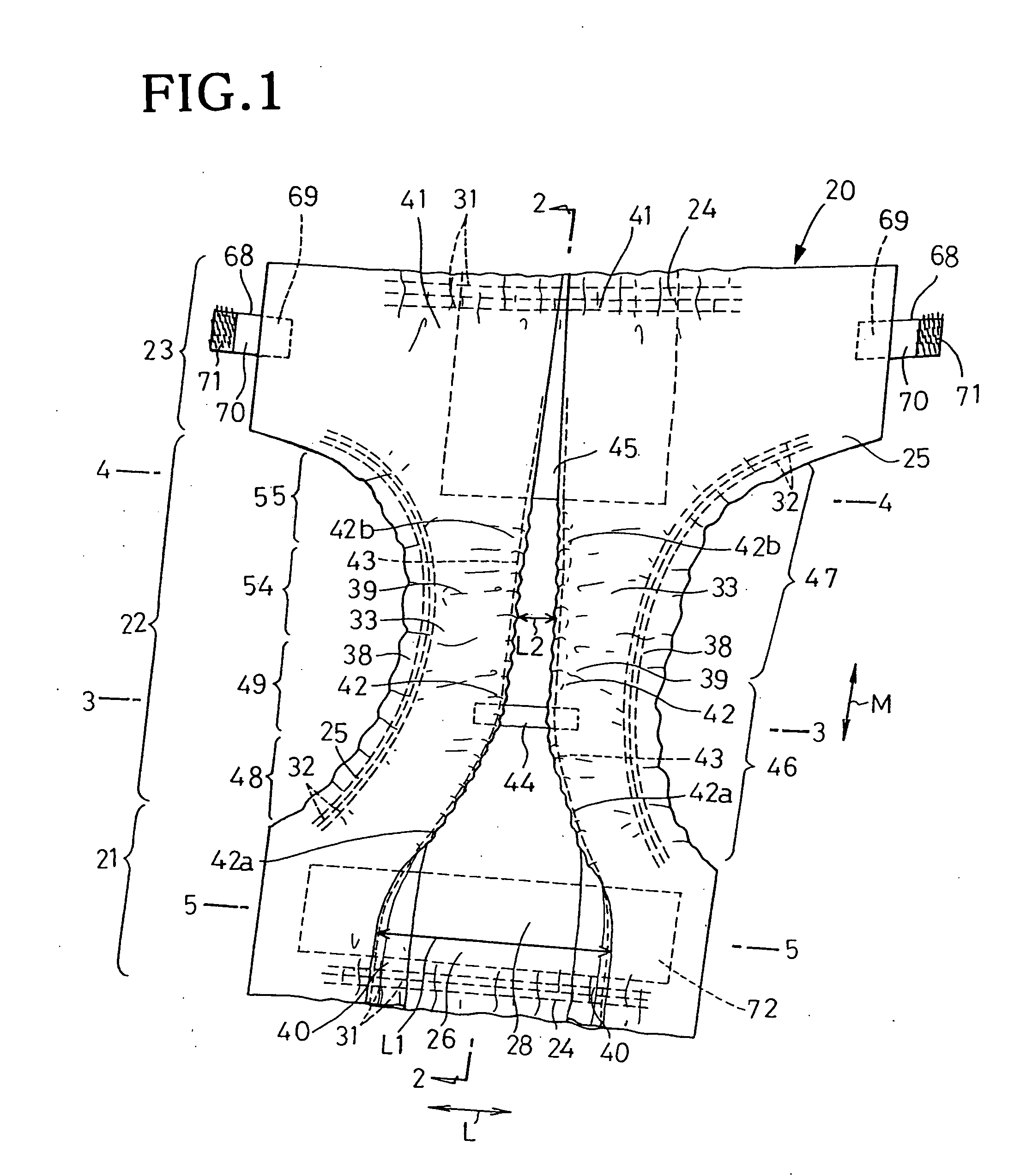 Disposable wearing article