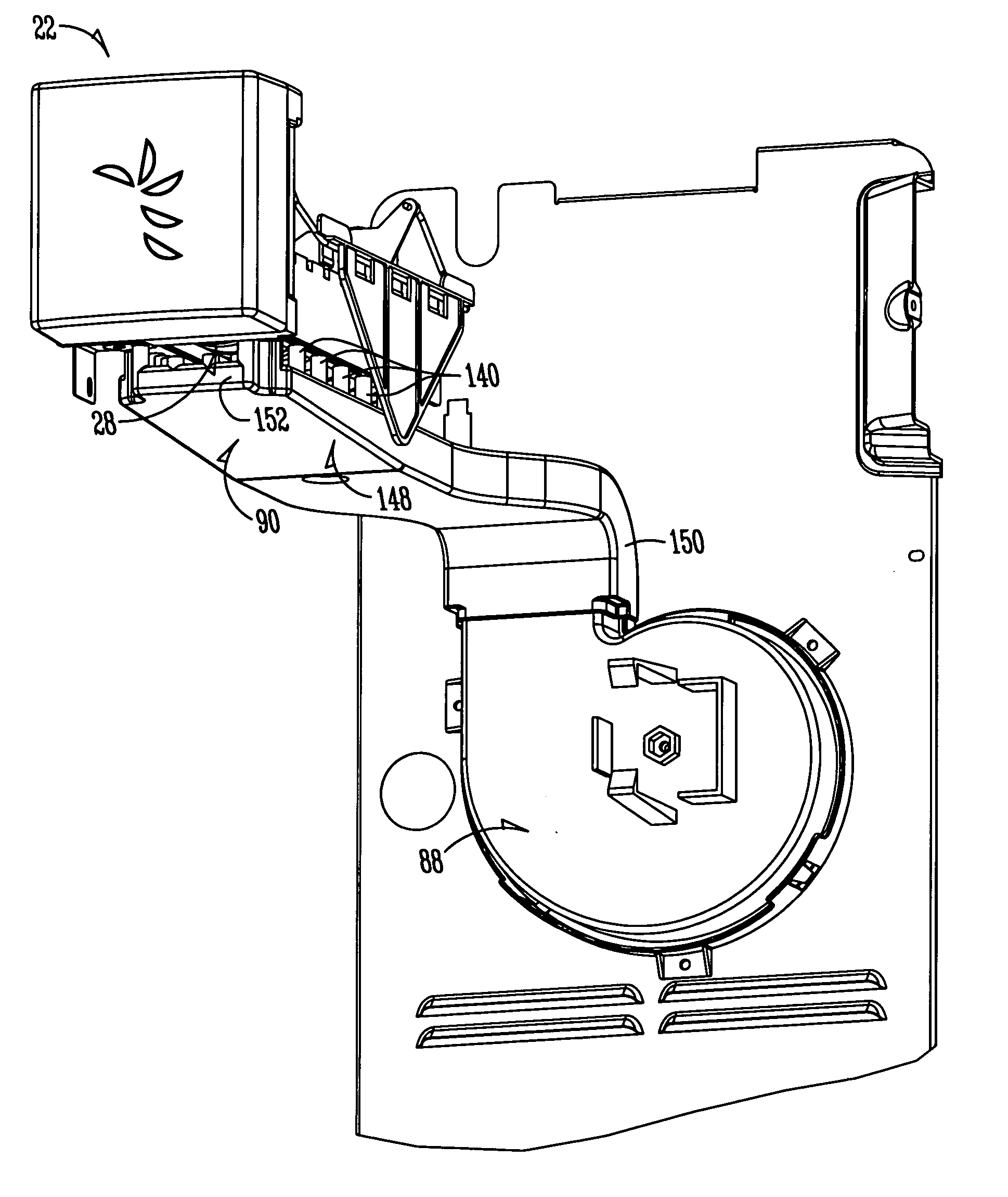 Refrigerator with improved icemaker