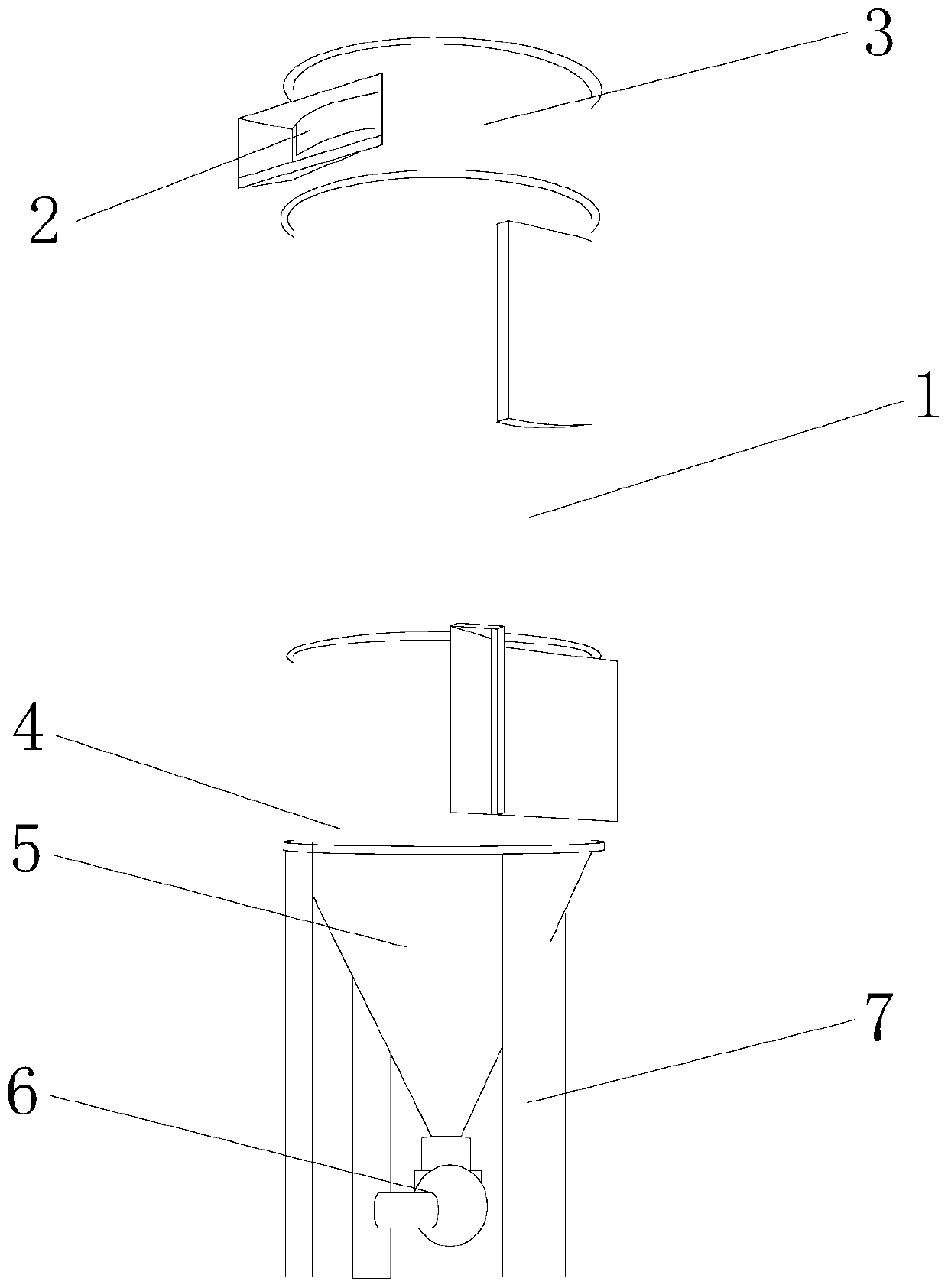 Environment-friendly anti-convolution dust collector for ironmaking blast furnace