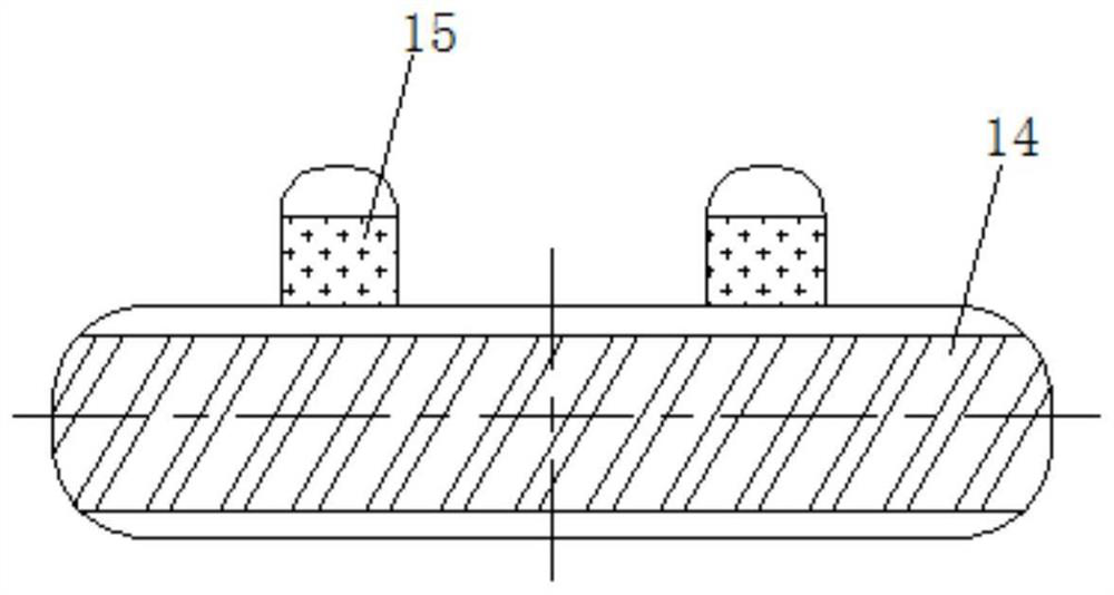 Buffering anti-pinch device used during material collection of stamping die