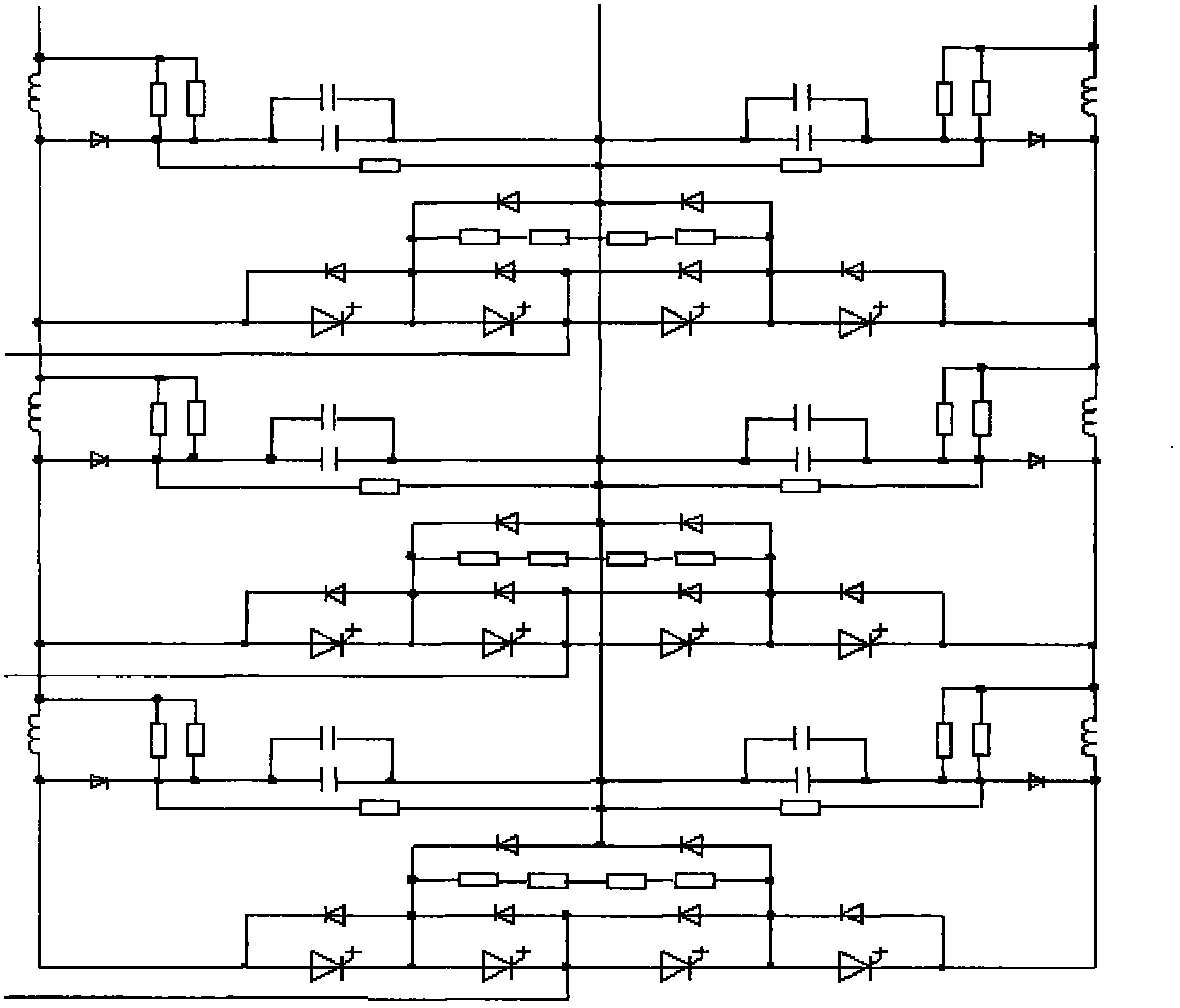 Dual PWM (pulse width modulation) integrated gate commutated thyristor three-level power cabinet