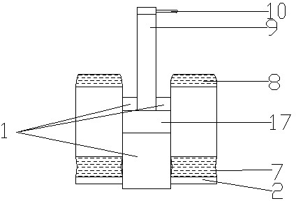 Novel longitudinal double-pressing-roller position adjustment bracket