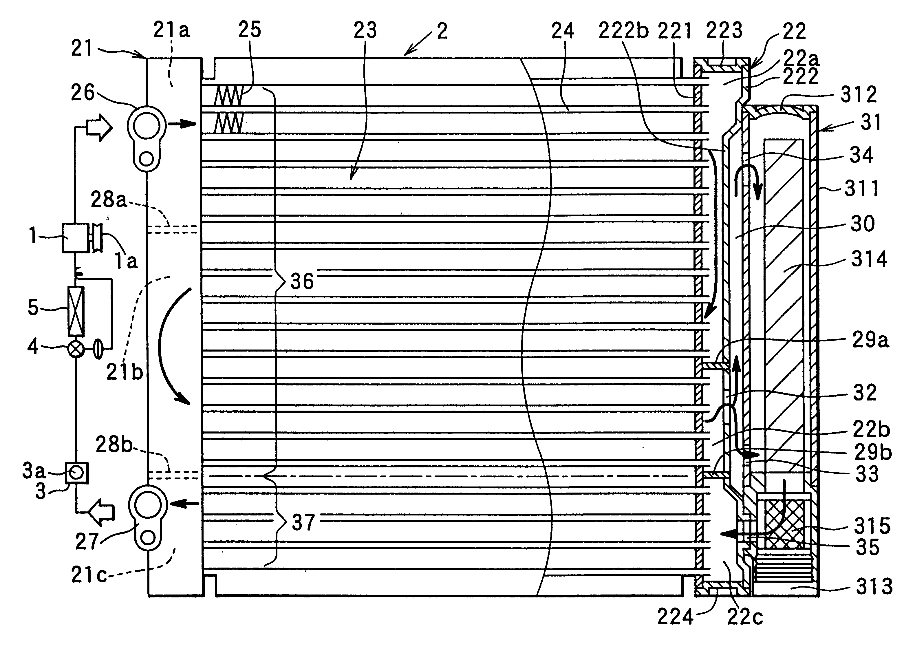 Receiver and refrigerant cycle system