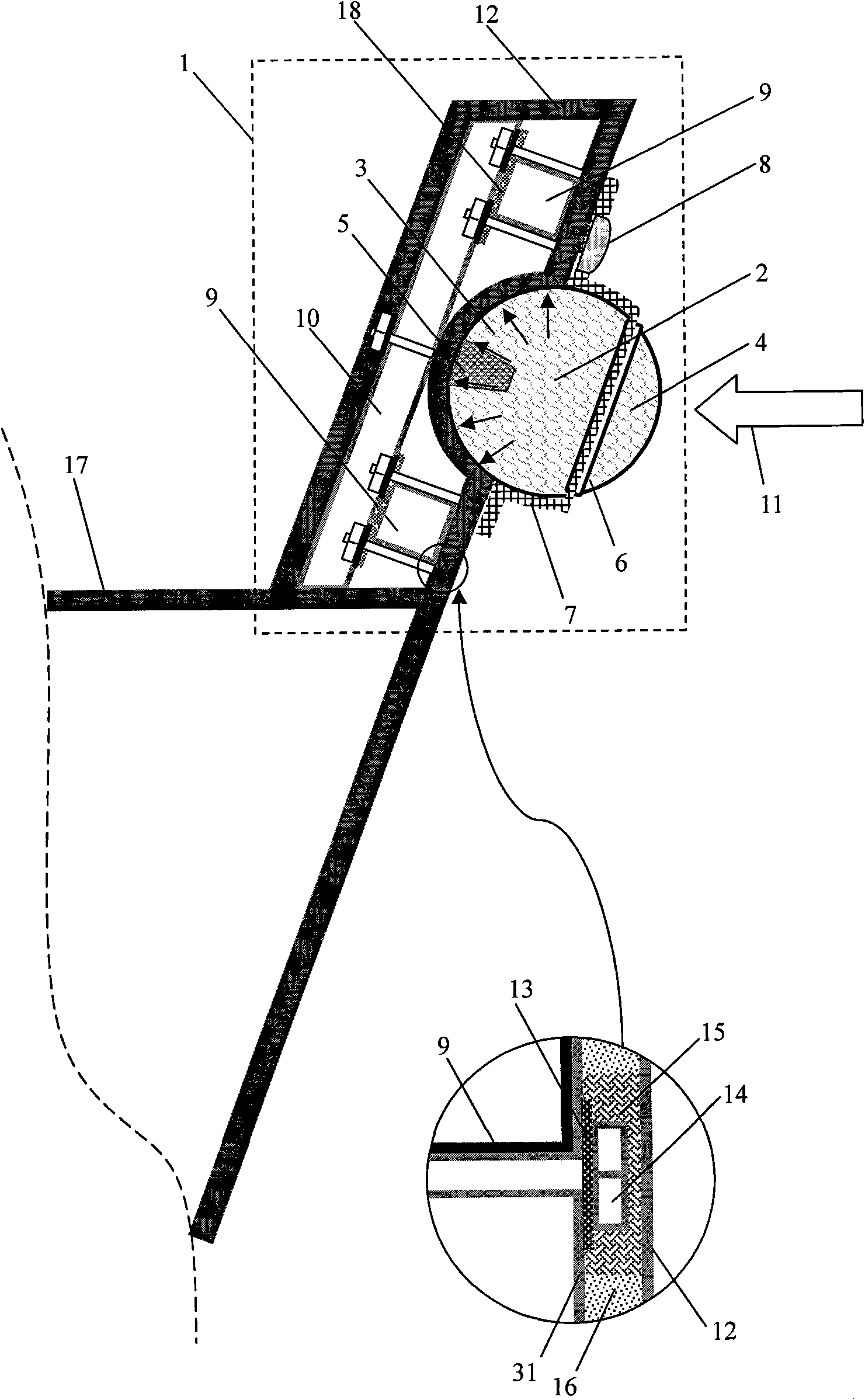 Anti-collision method of ship made of composite materials and hull structure