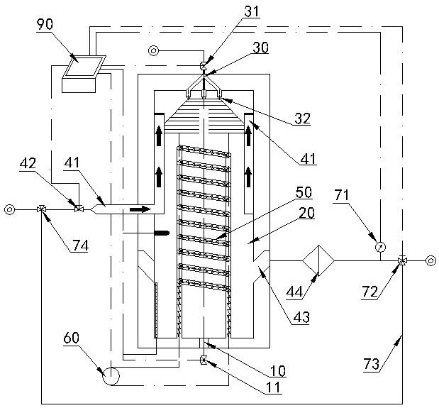 An infrared radiation humidifying device and its humidifying method