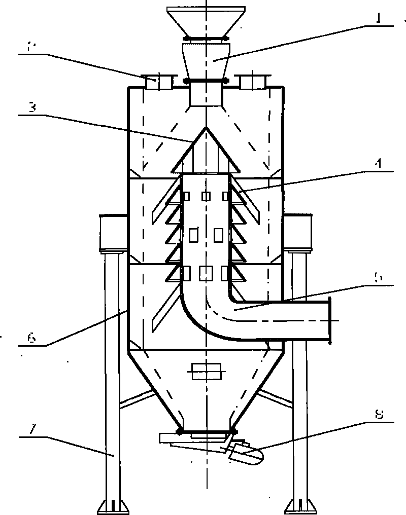 Incineration treatment method for domestic refuse