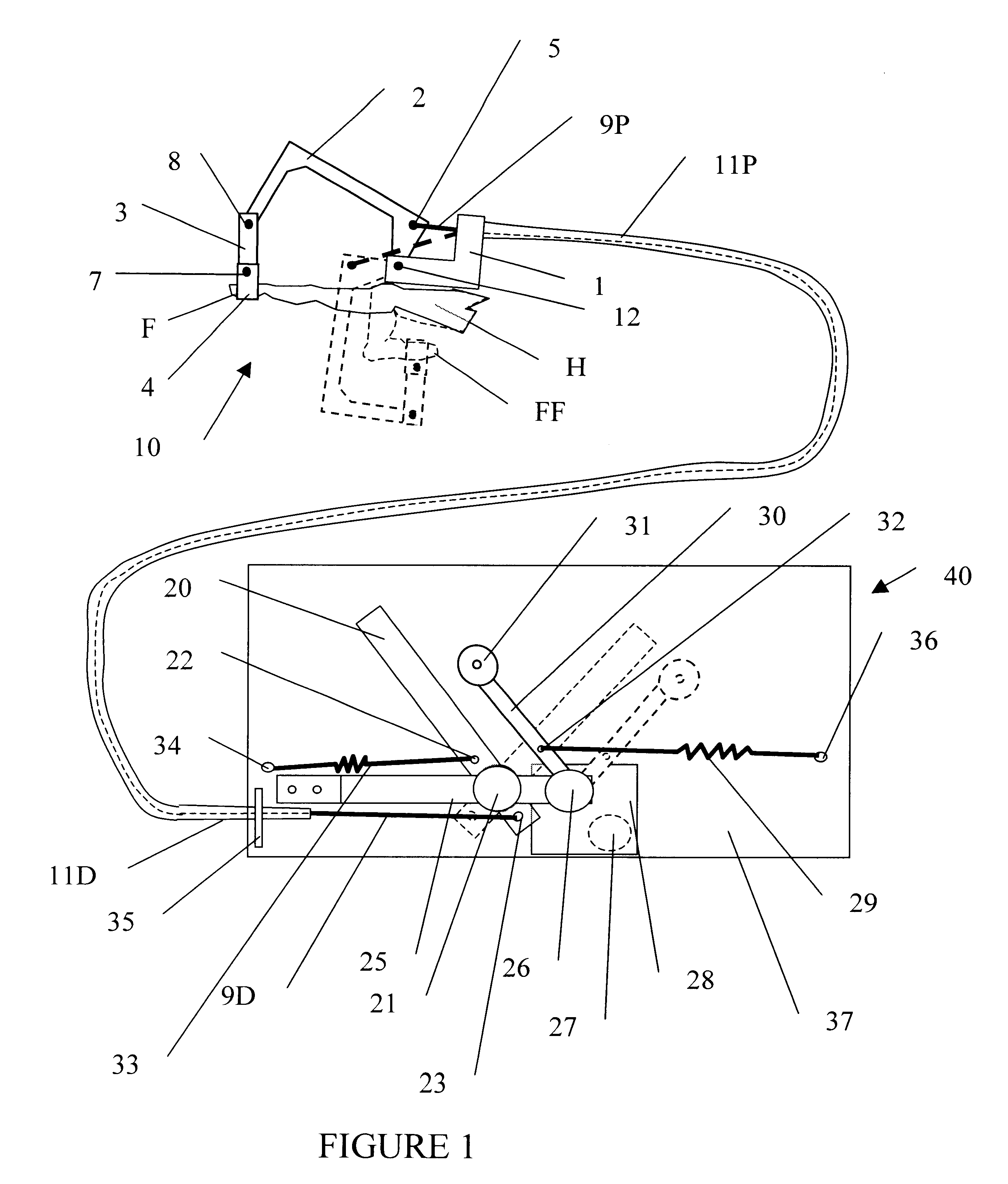 Force display master interface device for teleoperation