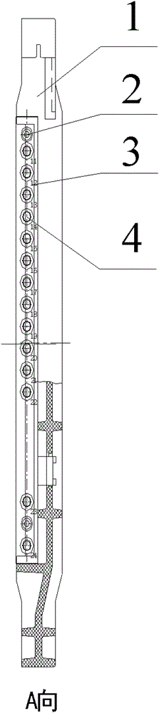 Slot type connector for high potential trigger plate