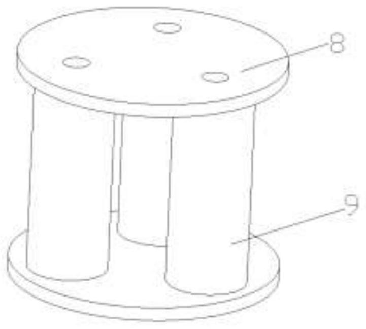 Retractable wet bag type cold isostatic pressing forming die