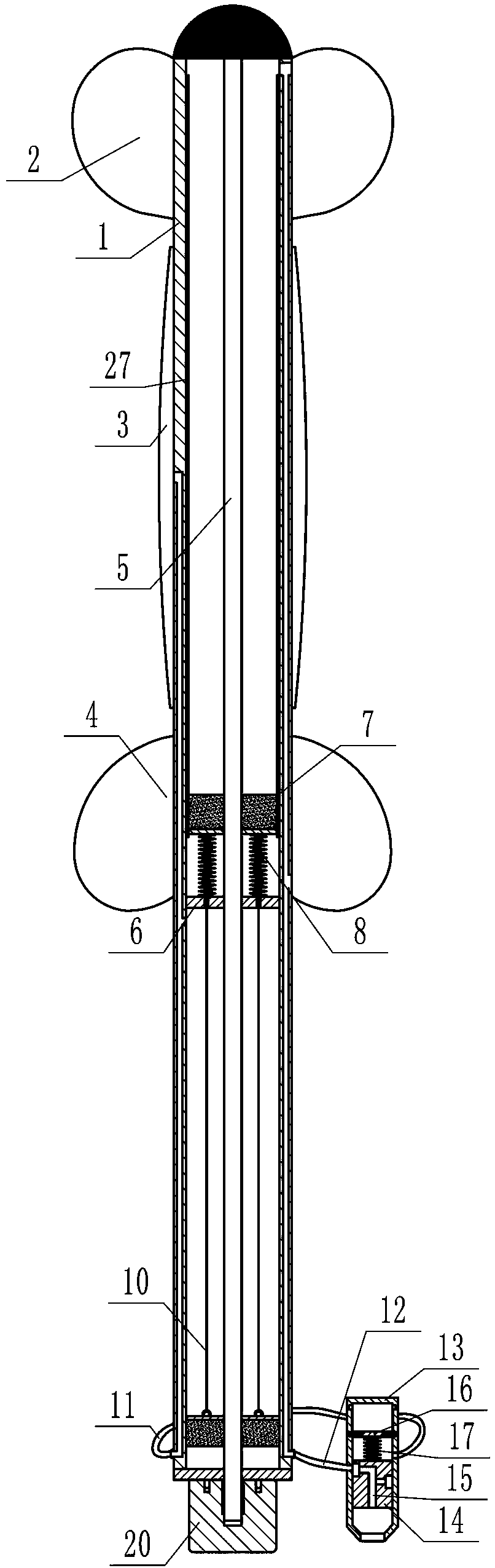 Cervical dilatation balloon catheter capable of facilitating liquid feeding