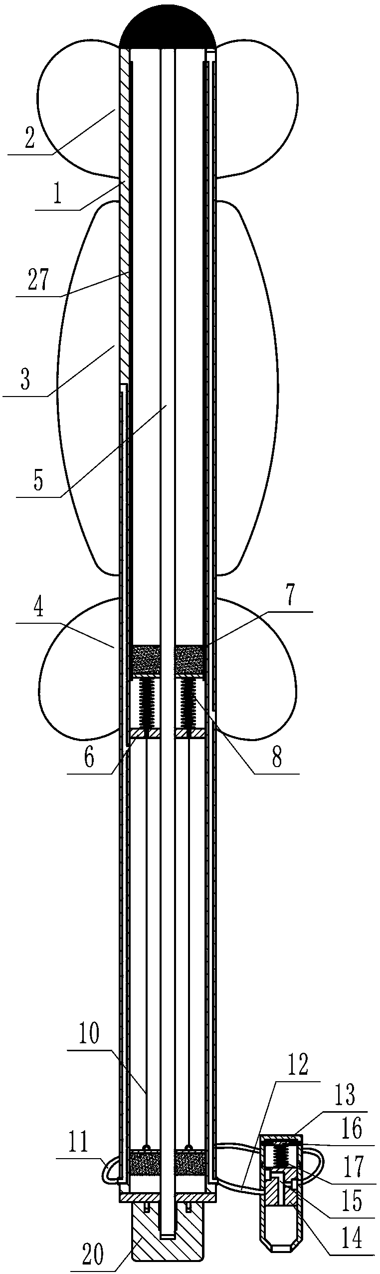 Cervical dilatation balloon catheter capable of facilitating liquid feeding