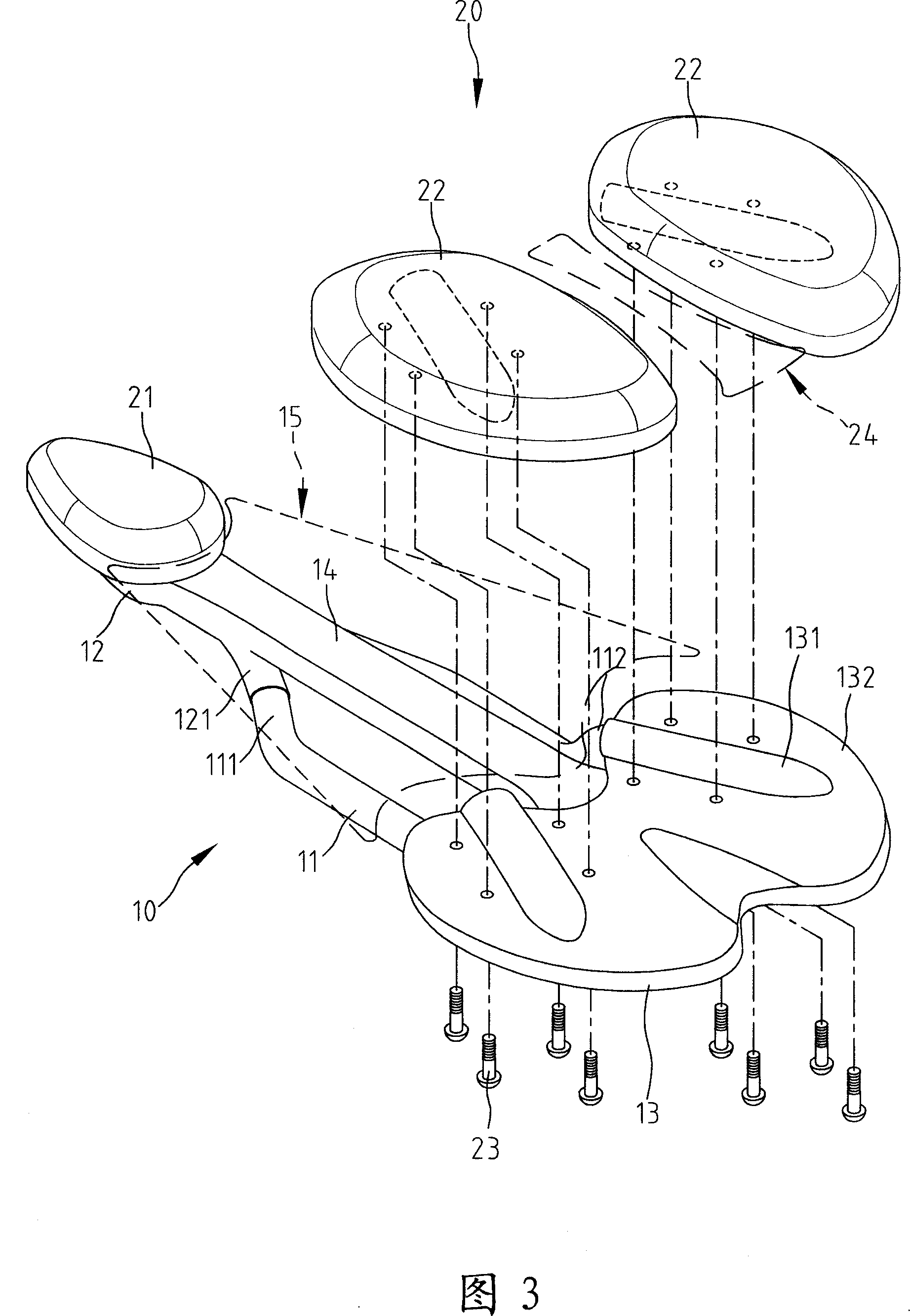 Bicycle saddle cushion