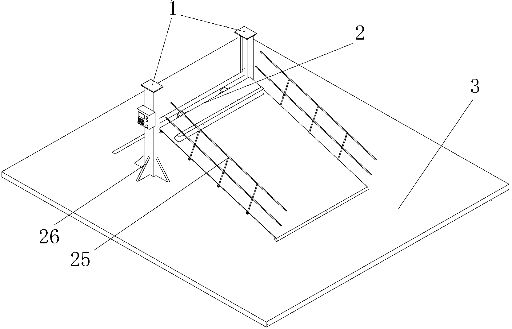 Miniature wheel-type transporter climbing testboard