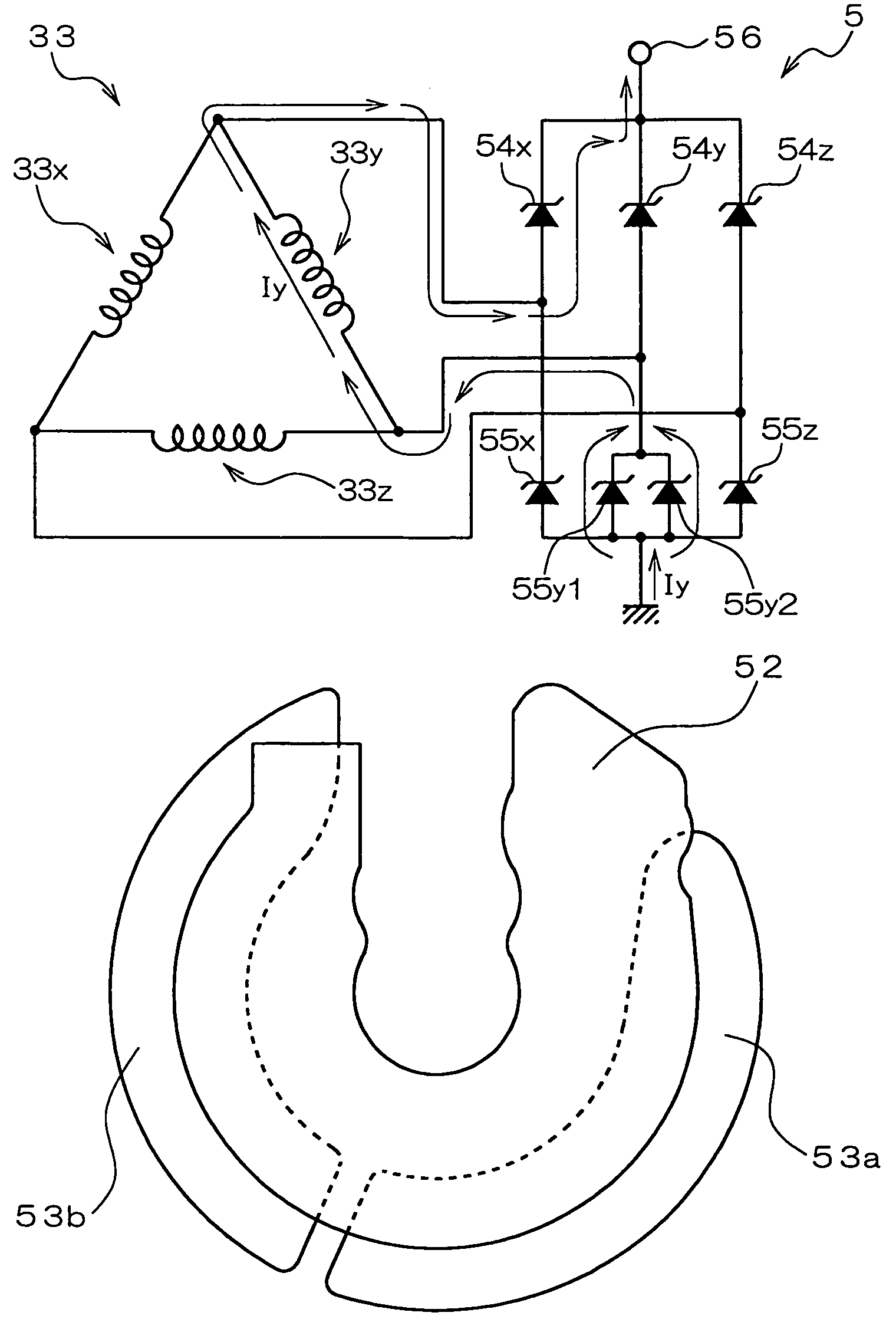 AC generator for vehicle having rectifying unit