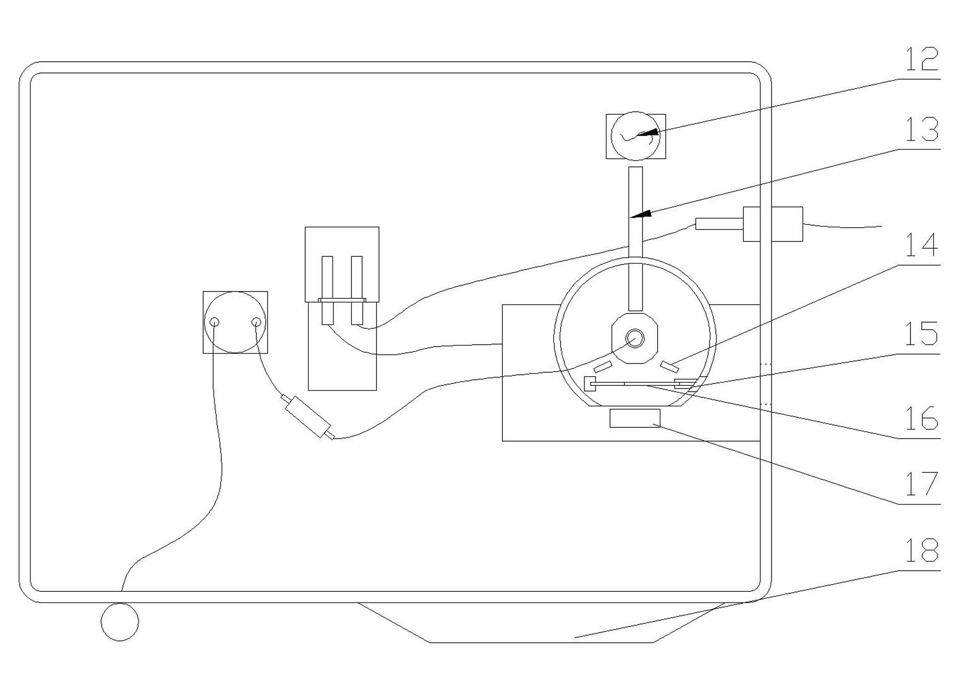 A conventional whole blood transaminase testing instrument