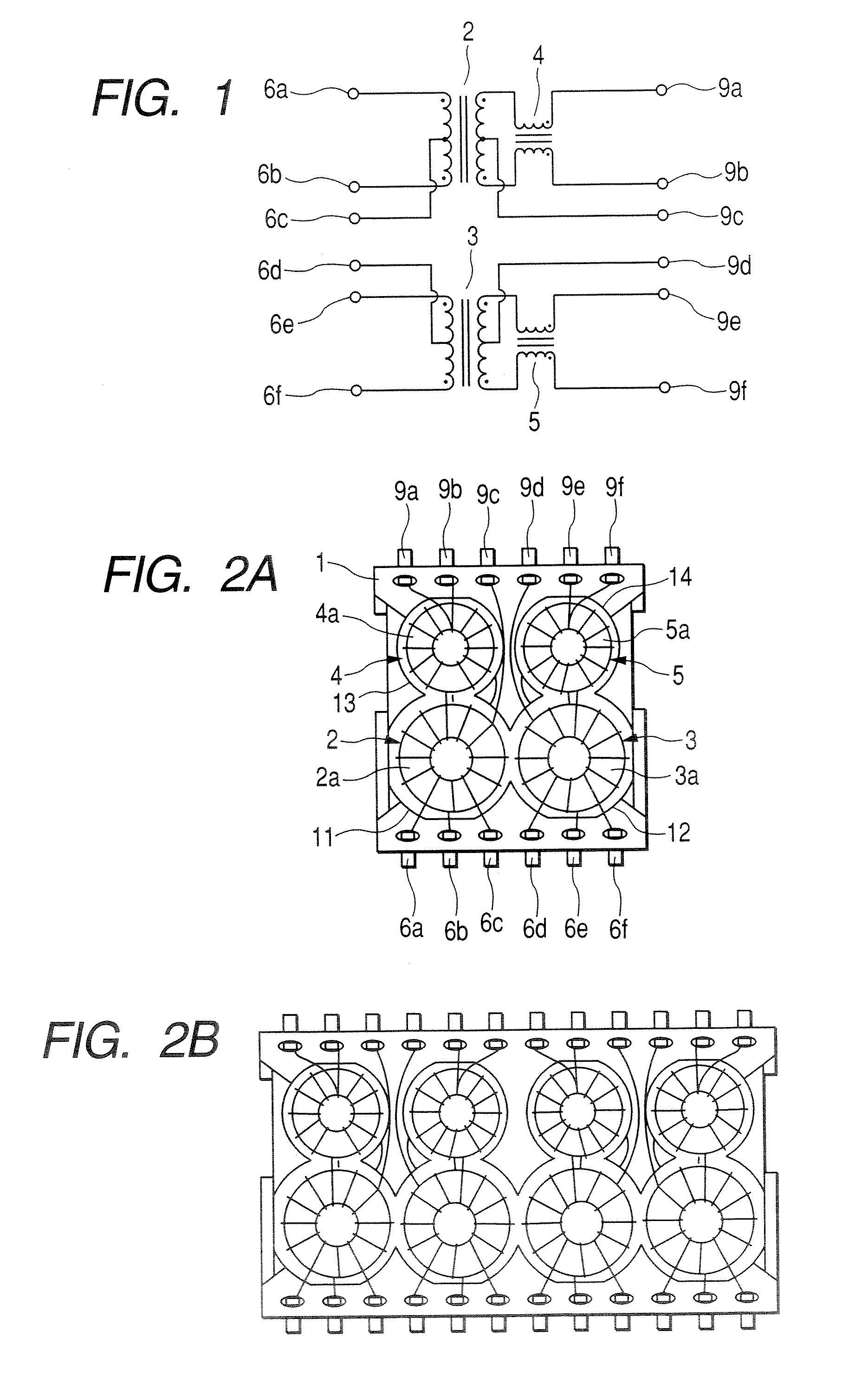 Package for parts for LAN and pulse transformer module for LAN