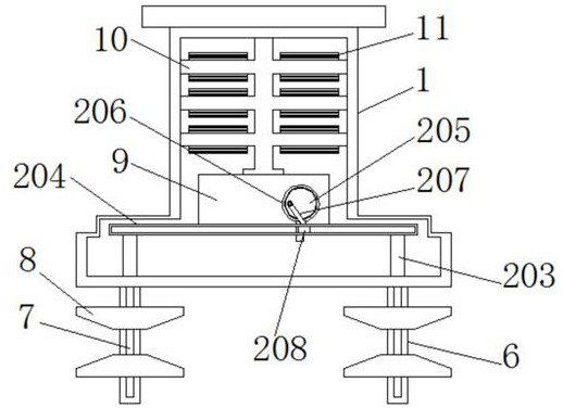 A kind of constant temperature protection high voltage transformer with chassis anti-settling structure