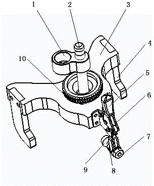 Y-type rapid positioning device for measuring center position of railway track