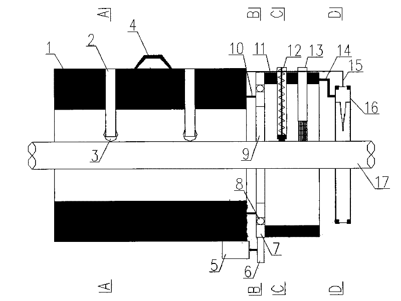 Semi-automatic derusting and paint spraying device for surface of metal tube, and derusting and paint spraying method thereof