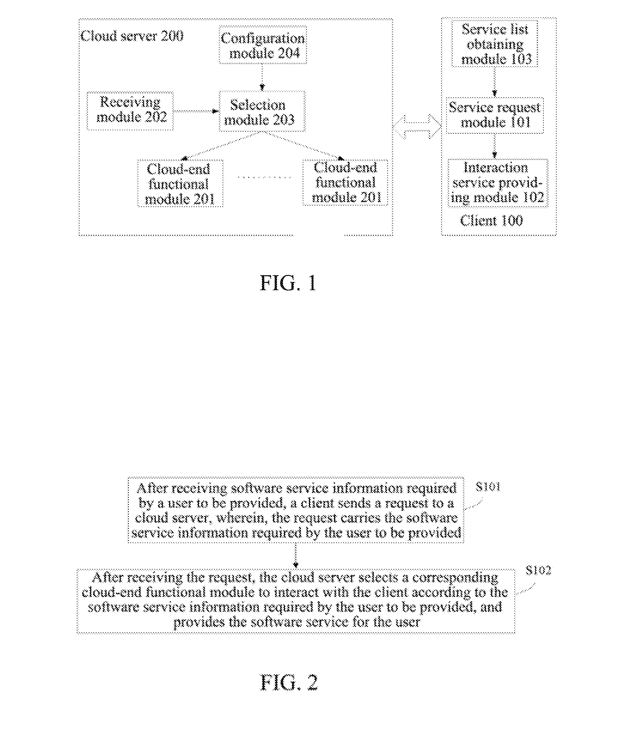 Method, Client and Cloud Server for Realizing Complex Software Service