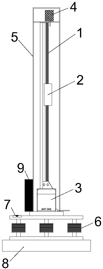 Magnetic levitation bridge deflection measuring device and its measuring method