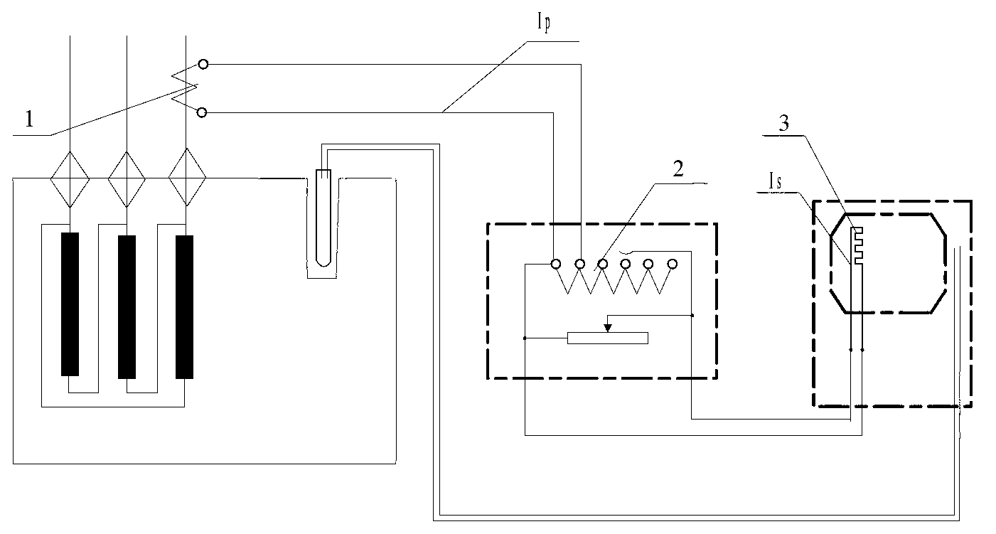 Winding temperature measuring method of oil-immersed power transformer