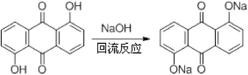 Anthraquinone dihydroxy sodium salt-graphene compound and preparation and application thereof