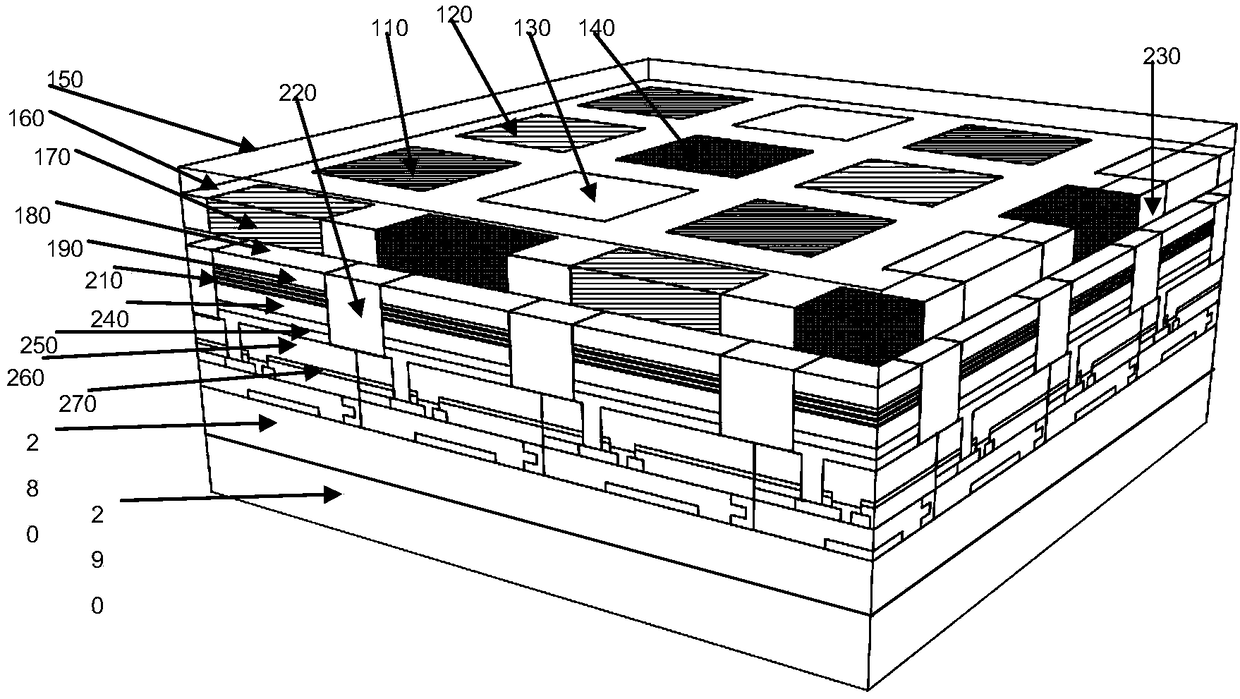 Flexible and active color semiconductor light-emitting display module and flexible display screen