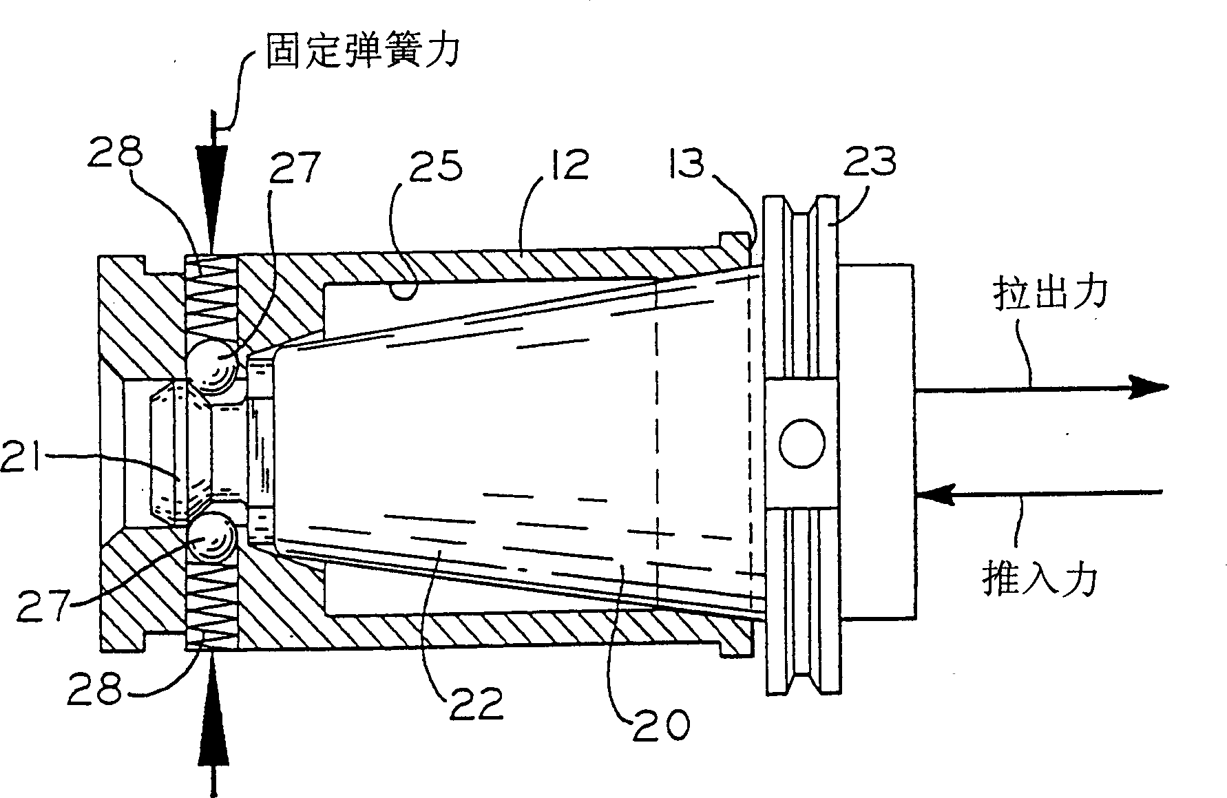 Manual tool changing apparatus