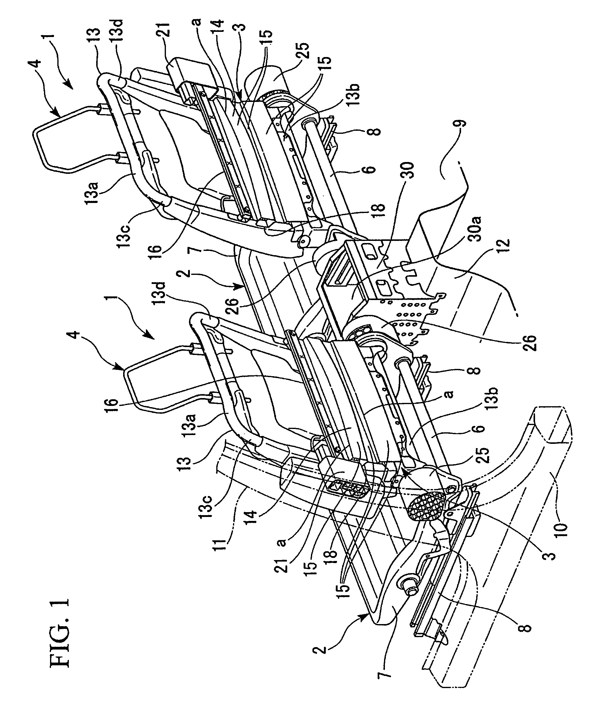 Load transmission body for vehicle