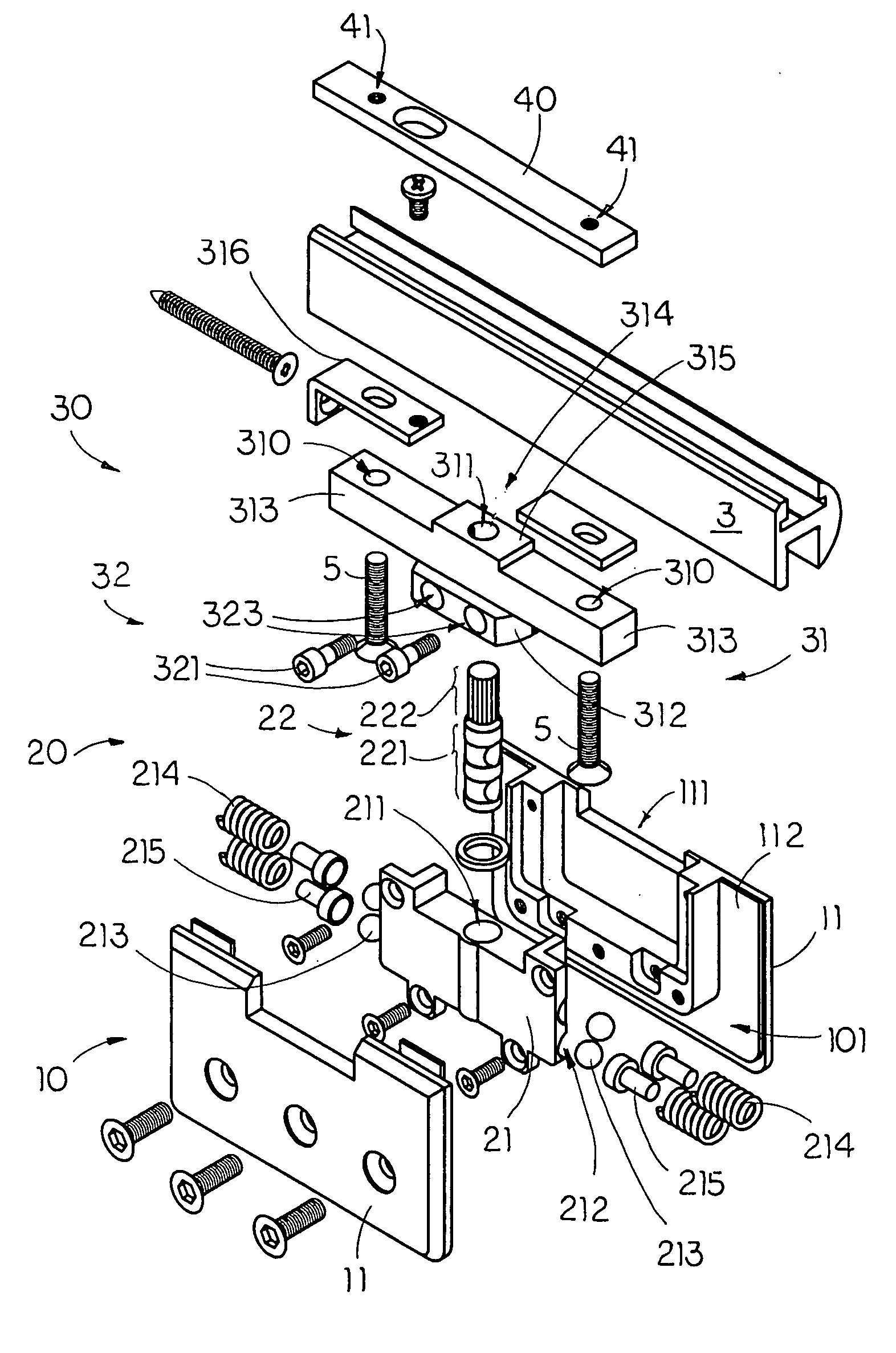 Angular adjustment arrangement of pivot hinge