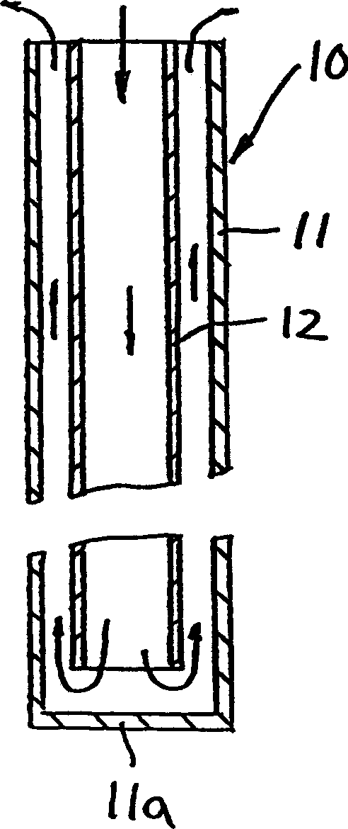 Snow melting device using geothermal energy