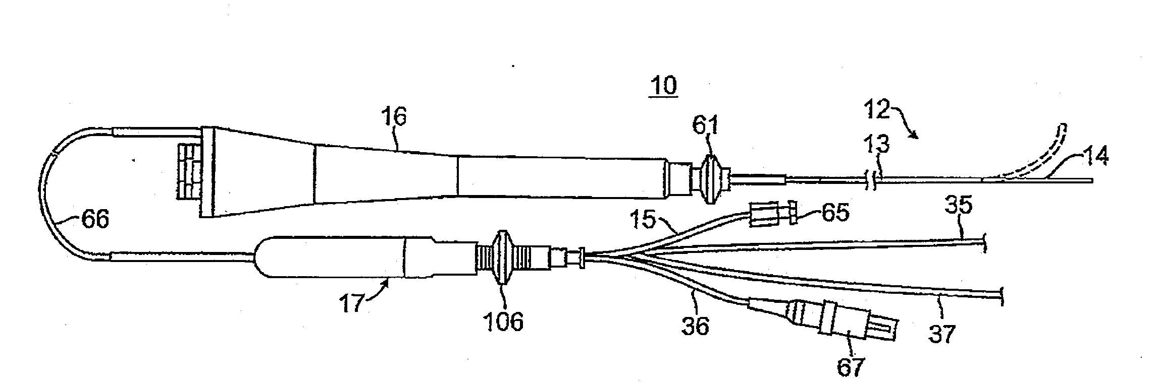 Needle catheter utilizing optical spectroscopy for tumor identification and ablation