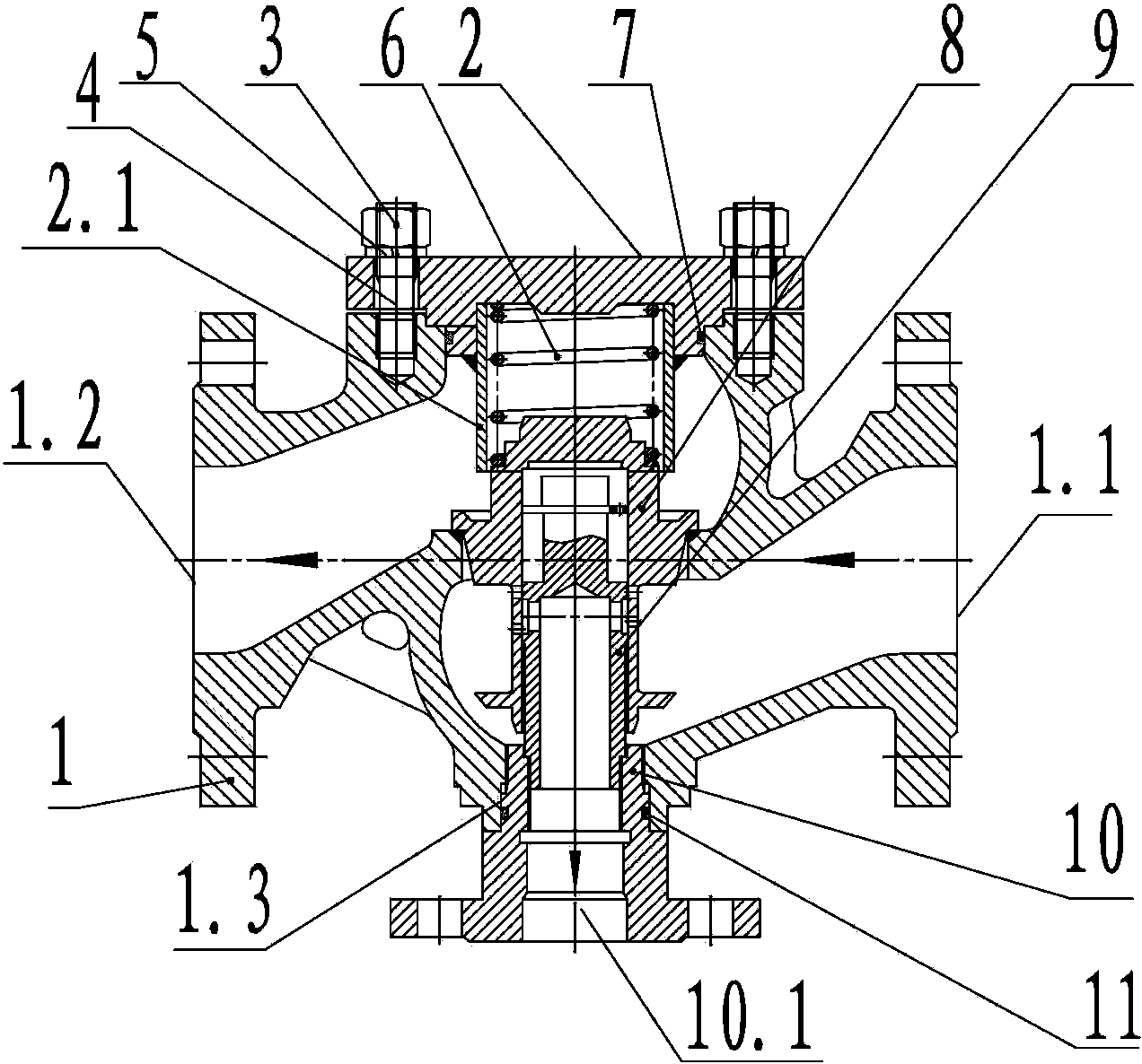 Self-reliance type automatic recirculating pump protecting valve