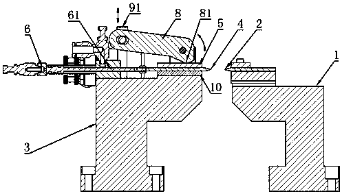 Cylindrical grinding double top clamping tool