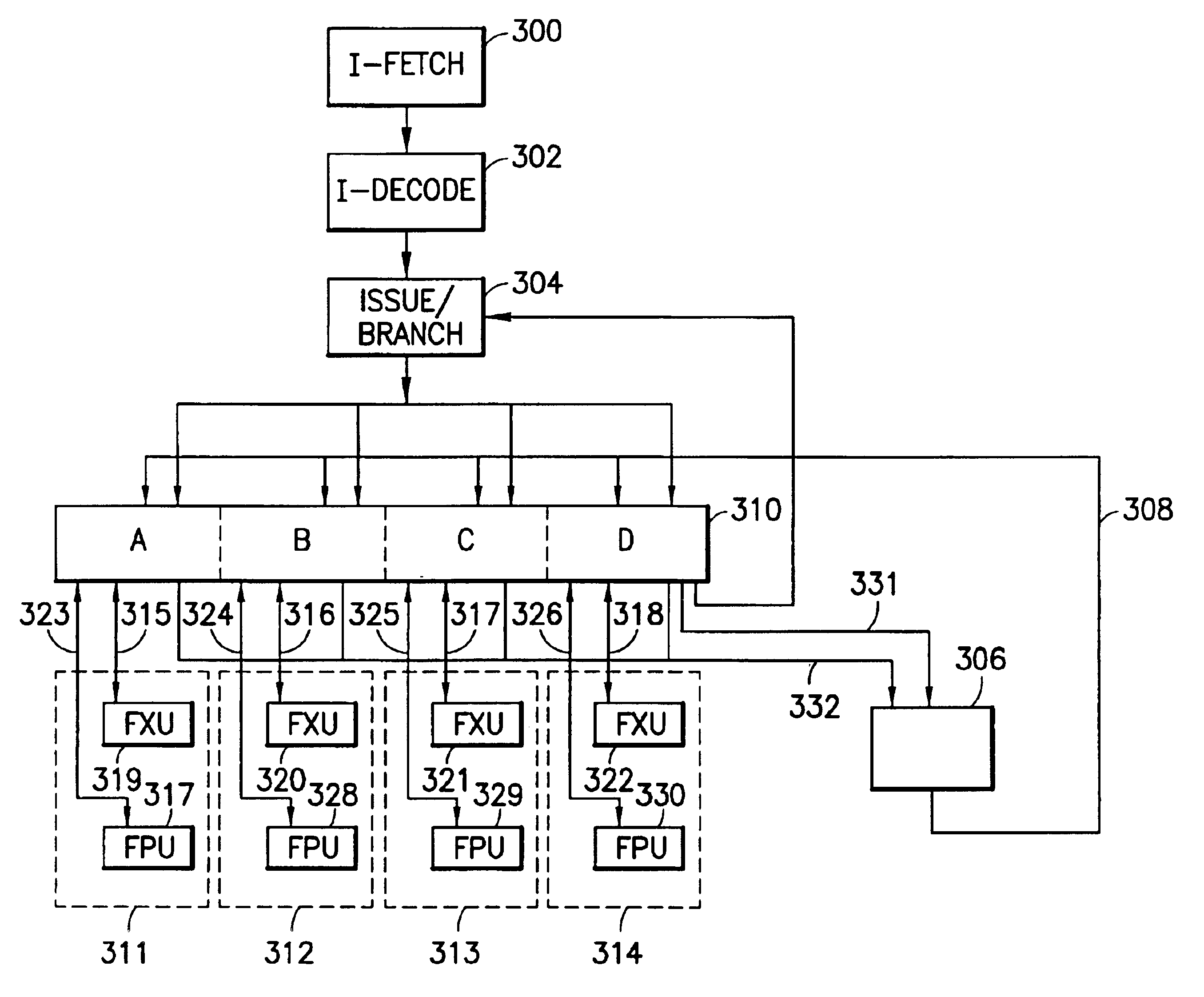 SIMD datapath coupled to scalar/vector/address/conditional data register file with selective subpath scalar processing mode