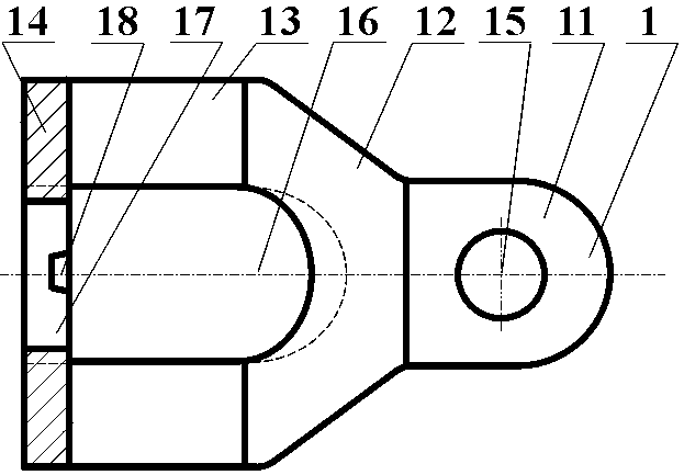 Socket clevis convenient for automatically identifying defects