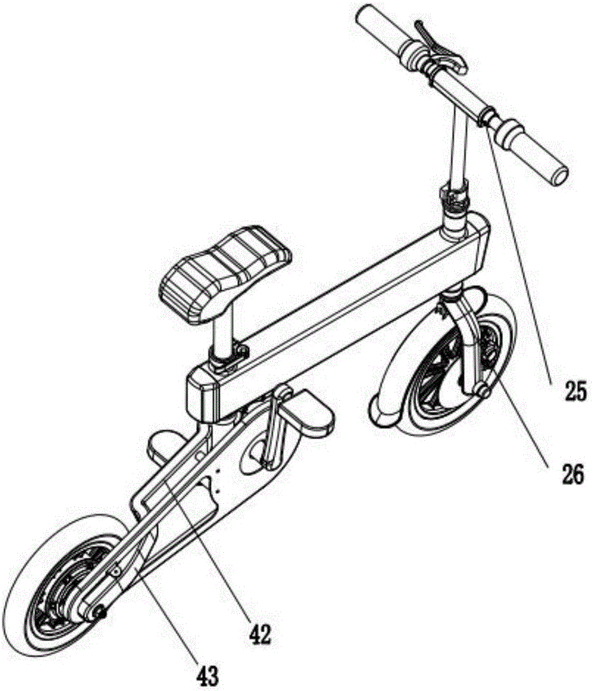 Folding electric scooter or bicycle